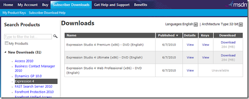 msdn subscriber downloads